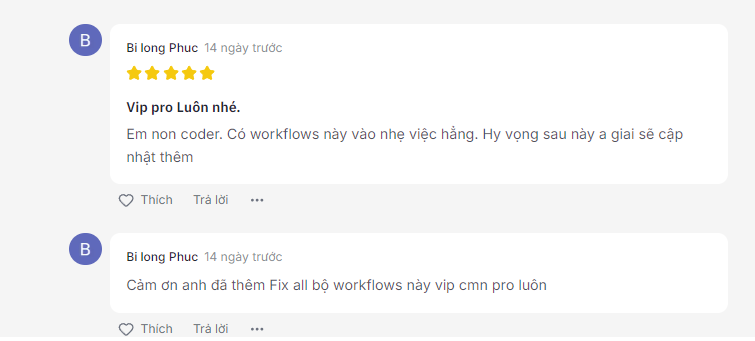 Feedback từ boygg94 - non-tech đang vọc vạch theo README, quá hữu ích
